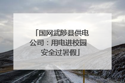 国网武陟县供电公司：用电进校园  安全过暑假