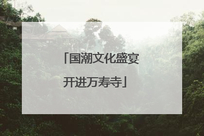 国潮文化盛宴开进万寿寺