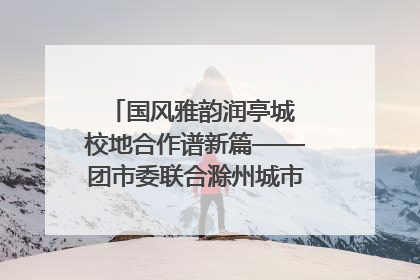 国风雅韵润亭城 校地合作谱新篇——团市委联合滁州城市职业学院助力传统文化“破圈”绽放