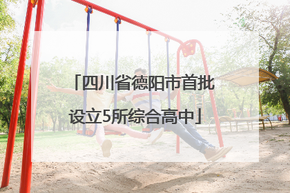 四川省德阳市首批设立5所综合高中