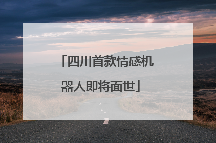 四川首款情感机器人即将面世
