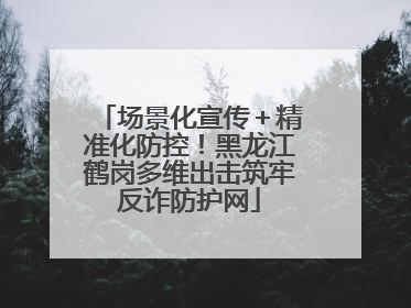 场景化宣传＋精准化防控！黑龙江鹤岗多维出击筑牢反诈防护网