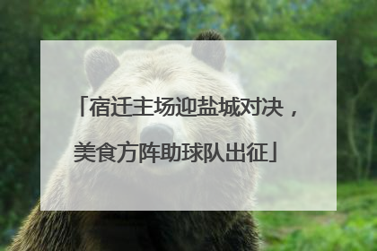 宿迁主场迎盐城对决，美食方阵助球队出征