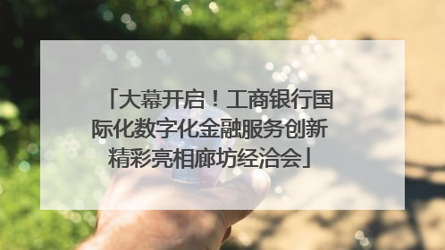 大幕开启！工商银行国际化数字化金融服务创新精彩亮相廊坊经洽会