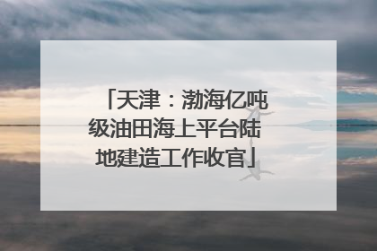 天津：渤海亿吨级油田海上平台陆地建造工作收官
