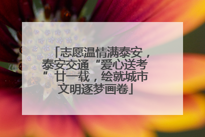 志愿温情满泰安，泰安交通“爱心送考”廿一载，绘就城市文明逐梦画卷