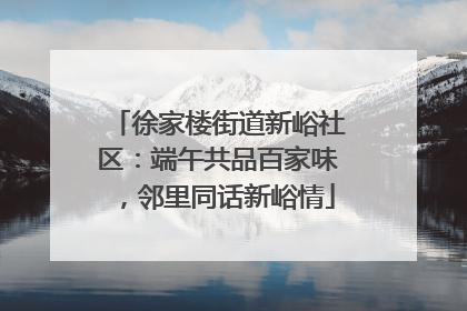 徐家楼街道新峪社区：端午共品百家味，邻里同话新峪情