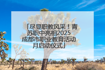 尽显职教风采！青苏职中亮相2025成都市职业教育活动月启动仪式