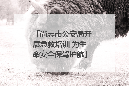 尚志市公安局开展急救培训 为生命安全保驾护航