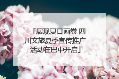 展现夏日画卷 四川文旅夏季宣传推广活动在巴中开启