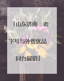 山东济南：老字号与外贸优品同台展销