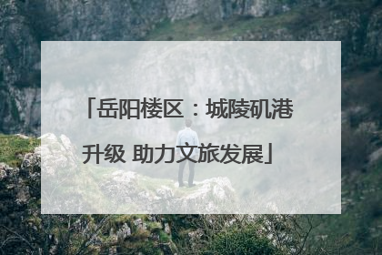 岳阳楼区：城陵矶港升级 助力文旅发展