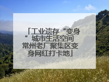 工业遗存“变身”城市生活空间 常州老厂聚集区变身网红打卡地