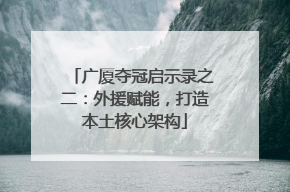 广厦夺冠启示录之二：外援赋能，打造本土核心架构