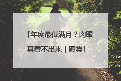 年度最低满月？肉眼真看不出来｜图集