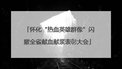 怀化“热血英雄群像”闪耀全省献血献浆表彰大会