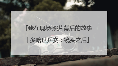 我在现场·照片背后的故事丨多哈世乒赛：镜头之后