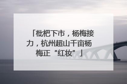 枇杷下市，杨梅接力，杭州超山千亩杨梅正“红妆”