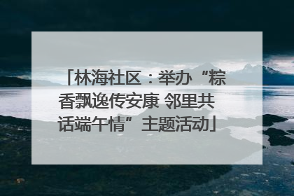 林海社区：举办“粽香飘逸传安康 邻里共话端午情”主题活动