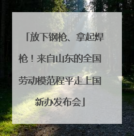 放下钢枪、拿起焊枪！来自山东的全国劳动模范程平走上国新办发布会