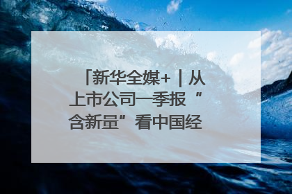 新华全媒+｜从上市公司一季报“含新量”看中国经济发展向“新”