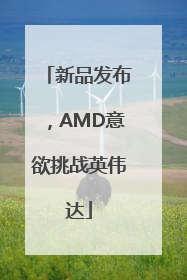 新品发布，AMD意欲挑战英伟达