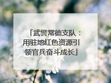 武警常德支队：用驻地红色资源引领官兵奋斗成长