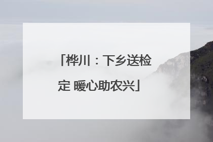 桦川：下乡送检定 暖心助农兴