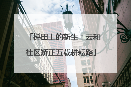 梯田上的新生：云和社区矫正五载耕耘路