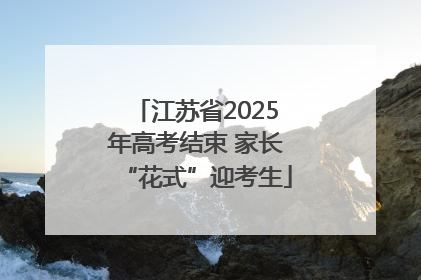江苏省2025年高考结束 家长“花式”迎考生
