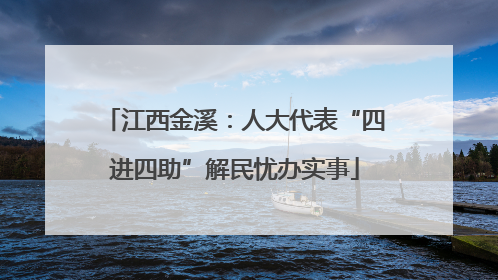 江西金溪：人大代表“四进四助”解民忧办实事