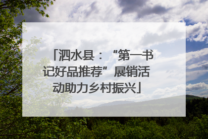 泗水县：“第一书记好品推荐”展销活动助力乡村振兴