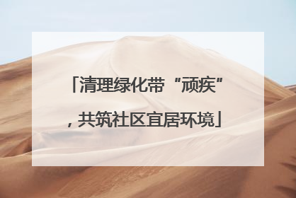 清理绿化带“顽疾”，共筑社区宜居环境