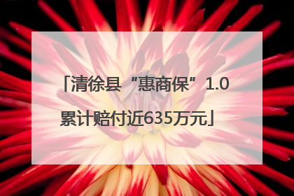 清徐县“惠商保”1.0累计赔付近635万元