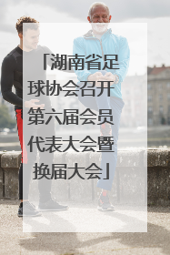 湖南省足球协会召开第六届会员代表大会暨换届大会