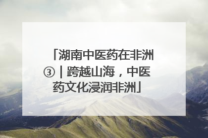 湖南中医药在非洲③｜跨越山海，中医药文化浸润非洲