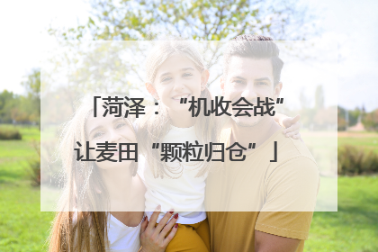 菏泽：“机收会战”让麦田“颗粒归仓”