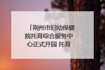 荆州市妇幼保健院托育综合服务中心正式开园 托育宣传月同步启动