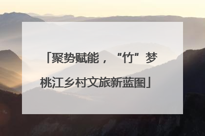 聚势赋能，“竹”梦桃江乡村文旅新蓝图