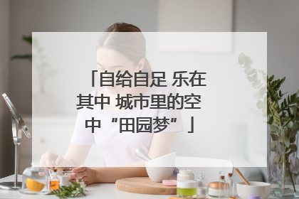 自给自足 乐在其中 城市里的空中“田园梦”