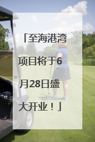 至海港湾项目将于6月28日盛大开业！