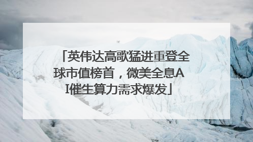 英伟达高歌猛进重登全球市值榜首，微美全息AI催生算力需求爆发