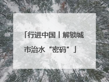 行进中国丨解锁城市治水“密码”