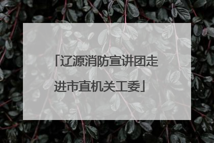 辽源消防宣讲团走进市直机关工委