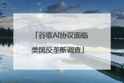 谷歌AI协议面临美国反垄断调查