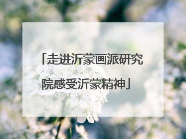 走进沂蒙画派研究院感受沂蒙精神