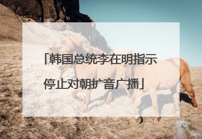 韩国总统李在明指示停止对朝扩音广播