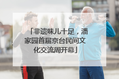 非遗味儿十足，潘家园首届京台民间文化交流周开幕