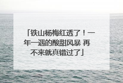 铁山杨梅红透了！一年一遇的酸甜风暴 再不来就真错过了