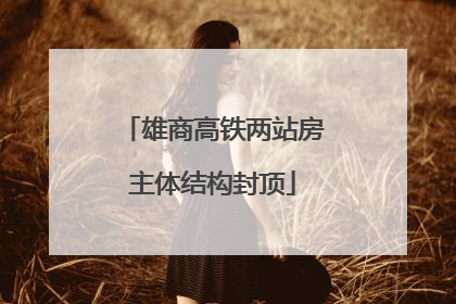 雄商高铁两站房主体结构封顶